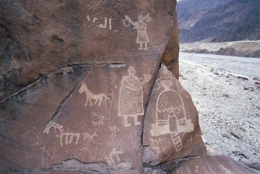 Rock Carvings, Chilas, Karakoram, Pakistan
